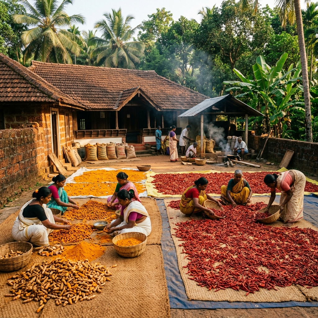 Authentic Kerala Spice Processing